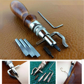 7 in 1 Set Pro Leathercraft Adjustable Stitching and Groover Crease Leather Tool