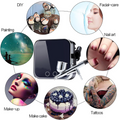 Professional Airbrush Makeup Kit With Compressor Single Action Spray Gun 0.3mm