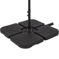 4-parts Heavy Cantilever Offset Weighted Patio Umbrella Base Stand