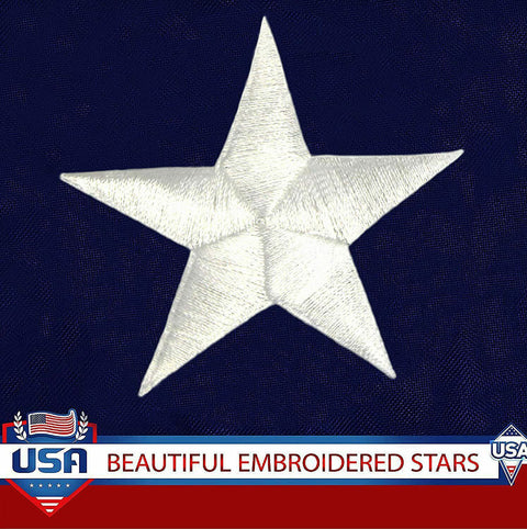 American Embroidered Flag