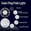 UFO Solar Flagpole Light