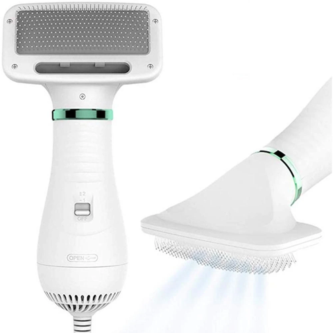 Compact Portable 2 in 1 Pet Hair Dryer and Comb
