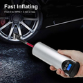 Electric Air Pump for Car and Bike Tires with Wireless LCD Display