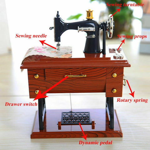 Realistic Sewing Machine Music Box